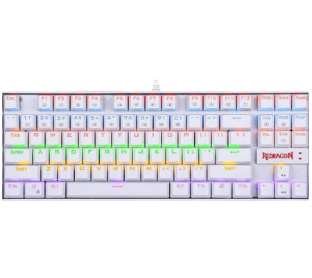 Teclado Mecanico Redragon Kumara K552-KR White Rainbow Outemu RED ESP